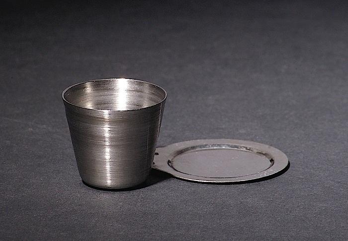 CRUCIBLES, STAINLESS STEEL, WITH LID, 50ML