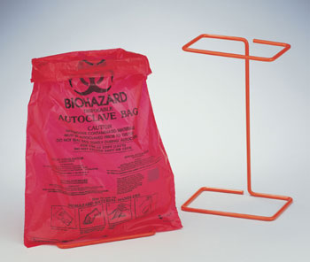 BAG HOLDER FOR BENCHTOP BIOHAZARD BAGS - Click Image to Close