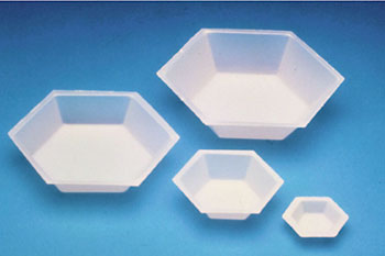 ANTI-STATIC HEXAGON WEIGH DISH LARGE 5 X 3-1/2" - Click Image to Close