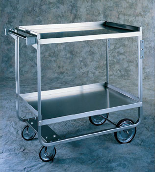 2-SHELVED UTILITY CART 700LBS CAPACITY - Click Image to Close