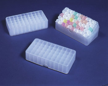 POLYPROPYLENE STORAGE BOX FOR 1.5ml TUBES 50 PLACES - Click Image to Close