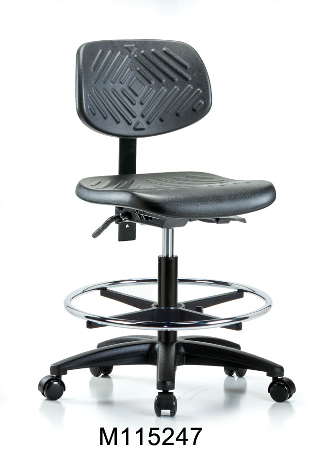 Poly Med Hi Chair RG CF Casters - Click Image to Close