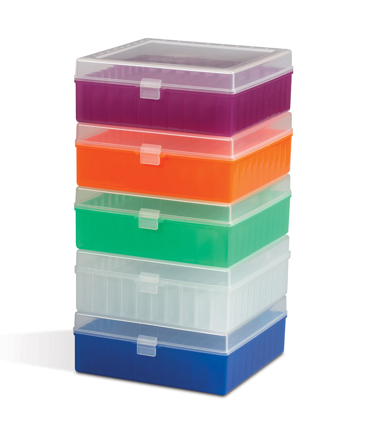 100-PLACE FREEZER STORAGE BOX PP ASSORTED COLORS - Click Image to Close