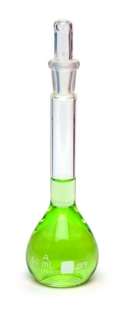 VOLUMETRIC FLASK 100ML CLASS A W/ STOPPER - Click Image to Close