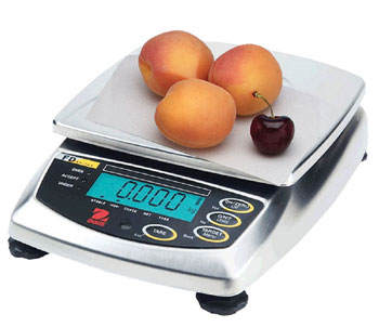 FD SERIES FOOD PORTIONING SCALE 3KG X 0.5G SS TOP - Click Image to Close