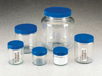 SHORT WIDE-MOUTH CLEAR GLASS TW JAR 60ml 300 SER PRECLEANED - Click Image to Close