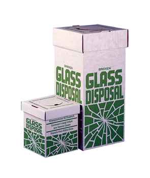 BROKEN GLASS DISPOSAL BOX FLOOR MODEL (30X30X69cm) - Click Image to Close
