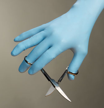 NITRILE GLOVES LIGHT BLUE PWD FREE LARGE ENHANCED DURABLITY - Click Image to Close