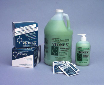 VIONEX ANTIMICROBIAL LIQUID SOAP 18 OZ PUMP - Click Image to Close