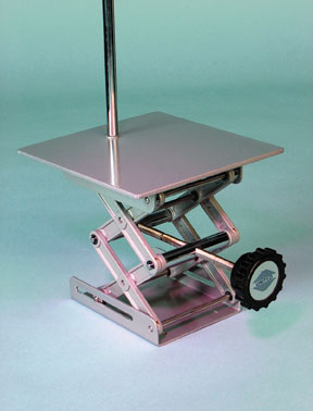 LABORATORY JACK WITH PLATFORM AND ROD - Click Image to Close