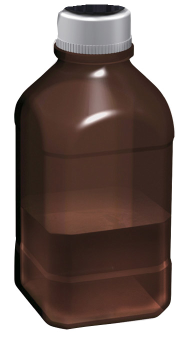 1L AMBER BOTTLE AUTOCLAVABLE 45MM THREAD - Click Image to Close