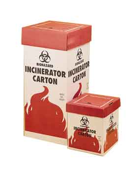 SPRING OPEN COVER FOR INCINERATOR CARTON W/RED PANEL - Click Image to Close