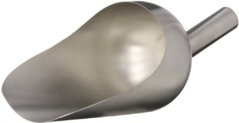 STAINLESS STEEL ICE SCOOP 5"x2 1/2 - 5oz BOWL CAP. - Click Image to Close