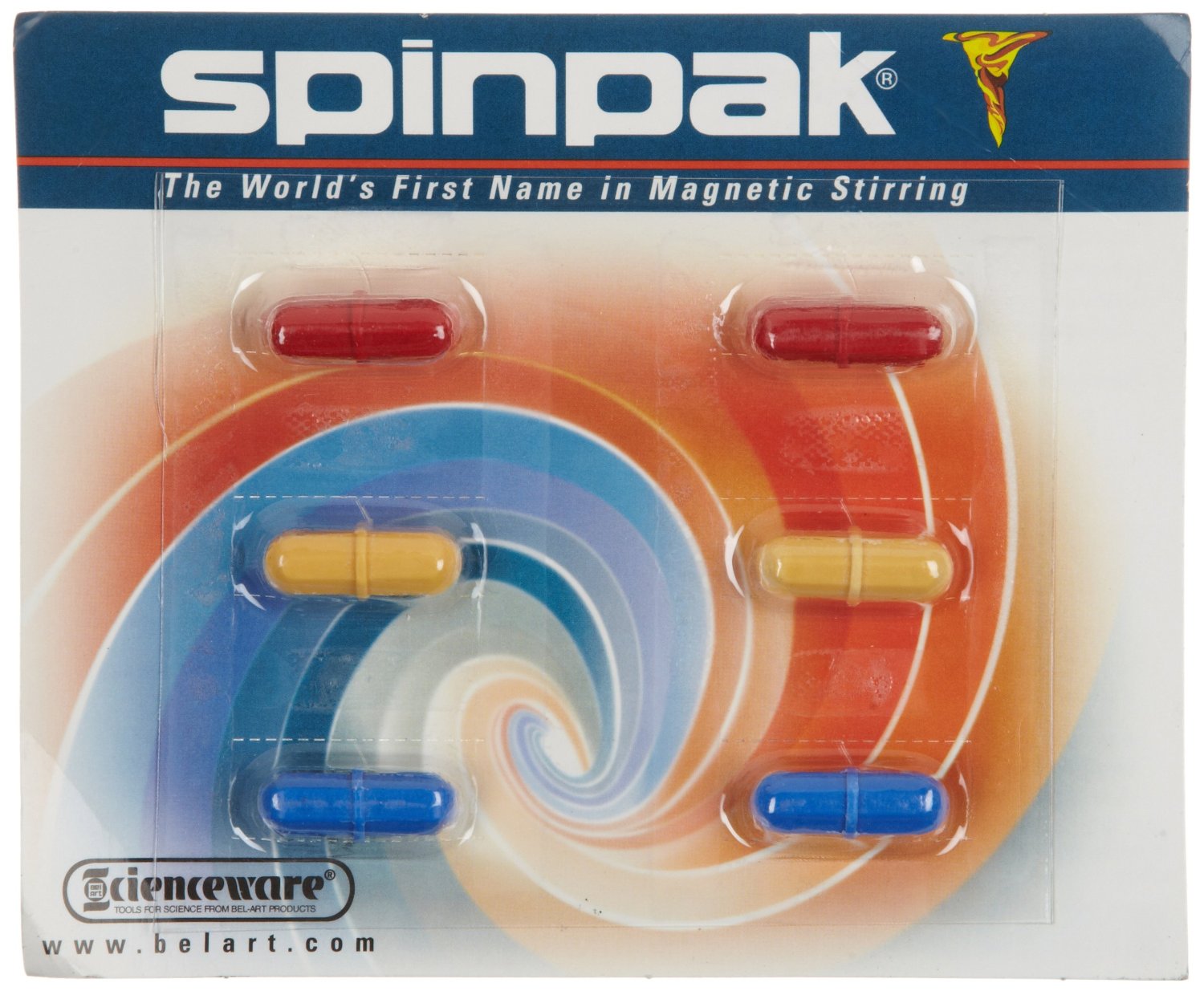 MAGNETIC SPINPAK STIRBARS COLOR CODED OCTAGON 1 X 5/16" - Click Image to Close
