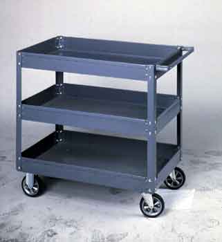 18X36in 2 TRAY LAB CART HEAVY DUTY 1000LBS CAP - Click Image to Close