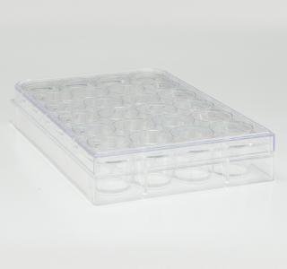 CELL CULTURE PLATE 12 WELL W/LID PS STERILE