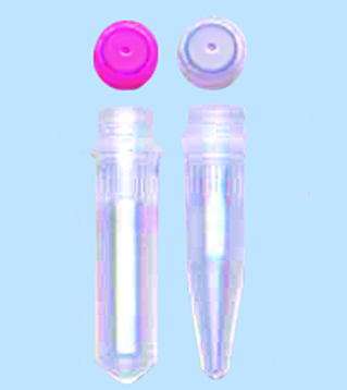 2.0ml FREE STANDING GRADUATED STER. TUBE &CAP WITH O-RING
